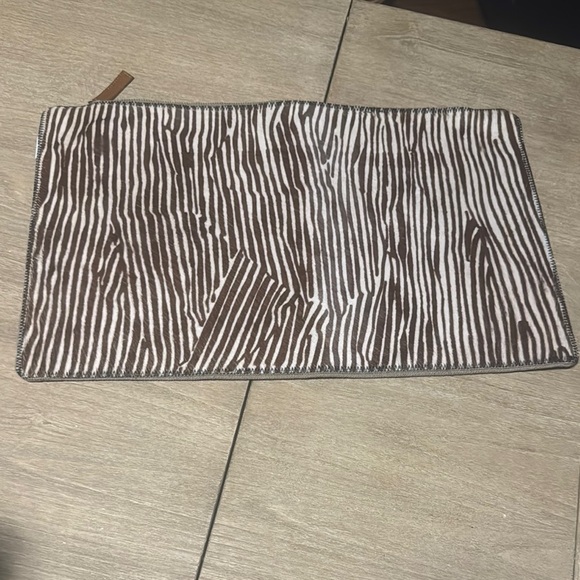 Arhaus zebra hide lumbar pillow NWT - Picture 1 of 15